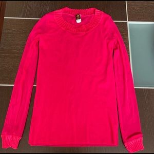 Jean Paul Gaultier pink long sleeve top size XL